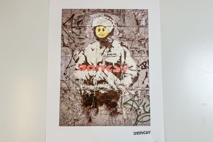Lithografie nach Banksy, limitiert